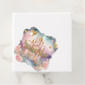 Sprookjesprinses Baby shower dank u Bedankjes Labels (In situ)