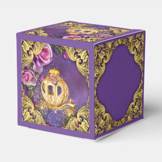 Sprookjesprinses Bedankdoosjes (Achterkant)