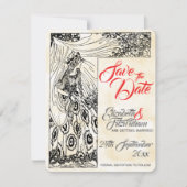 Sprookjesprinses Bruiloft Save The Date Kaart (Voorkant)