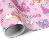 Sprookjesprinses  cadeaupapier (Rol Hoek)