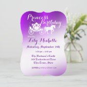 Sprookjesprinses Carriage Birthday Kaart (Staand voorkant)