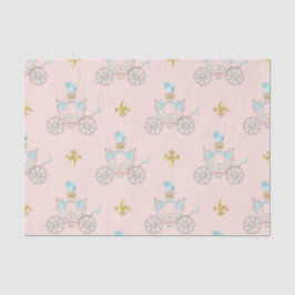 Sprookjesprinses Carriage Blush Goud Aqua Tissuepapier