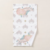 Sprookjesprinses Carriage Glass Slipper Pompoen Bad Handdoek (Handdoek)