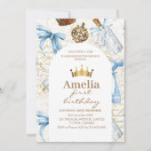 Sprookjesprinses Cartoon Meisje Verjaardagsfeestje Kaart (Voorkant)