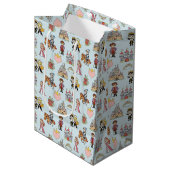 Sprookjesprinses en Ridder Patroon Gift Bag Medium Cadeauzakje (Voorkant Gekanteld)