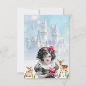 Sprookjesprinses Fairest One 1st Birthday Foto Bedankkaart (Achterkant)