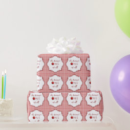 Sprookjesprinses Fairest One of All Red Gingham Cadeaupapier