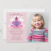 Sprookjesprinses Kasteel Meisjes Verjaardag Foto Kaart (Voorkant)