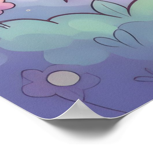 Sprookjesprinses Knight Magic Castle Forest Poster (Hoek)