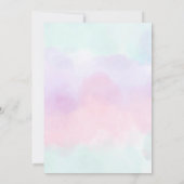 Sprookjesprinses meisje verjaardag kaart (Achterkant)