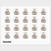 Sprookjesprinses Quinceanera dank u Ronde Sticker (Vel)