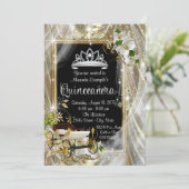 Sprookjesprinses Quinceañera Kaart (Staand voorkant)