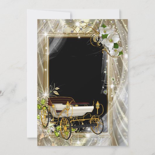 Sprookjesprinses Quinceañera Kaart (Achterkant)