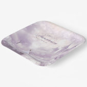 Sprookjesprinses Quinceanera Lavendel ID1030 Papieren Bordje (Gebogen)