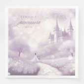 Sprookjesprinses Quinceanera Lavendel ID1030 Servet (Voorkant)