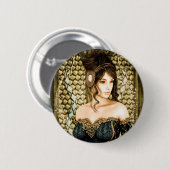 Sprookjesprinses Ronde Button 5,7 Cm (Voorkant /achterkant)