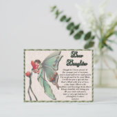 Sprookjesprinses verjaardag briefkaart (Staand voorkant)