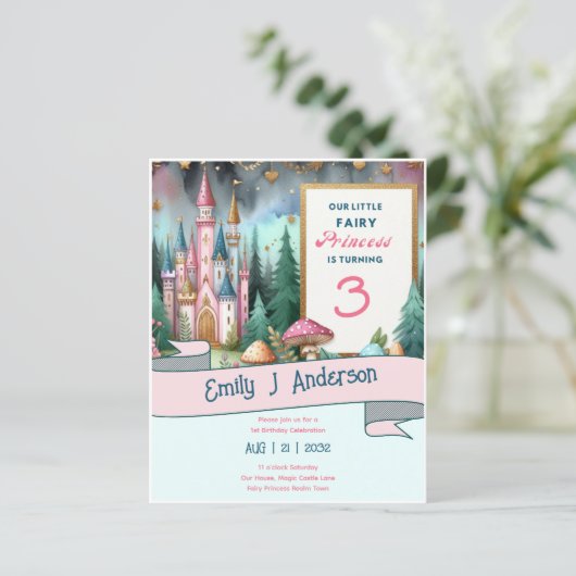 Sprookjesprinses Verjaardag ELKE leeftijd Fairycor (Staand voorkant)