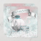 Sprookjesprinses verjaardagsfeestje kaart (Voorkant / Achterkant)