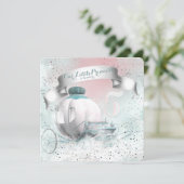 Sprookjesprinses verjaardagsfeestje kaart (Staand voorkant)