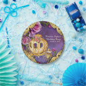 Sprookjesprinses verjaardagsfeestje papieren bordje (Feest)