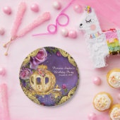 Sprookjesprinses verjaardagsfeestje papieren bordje (Feest)