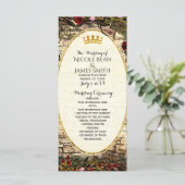 Sprookjesprinses Vintage Briar Rose Programma Programmakaart (Staand voorkant)
