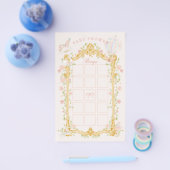 Sprookjesprinsessen draaimolen babyshower bingo flyer (Enkel)