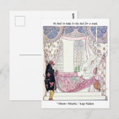  sprookjesprintillustratie waterverf briefkaart (Voorkant / Achterkant)