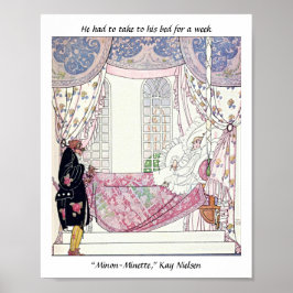 sprookjesprintillustratie waterverf poster