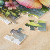 Sprookjespuzzel met sprookjeskleuren puzzel legpuzzel (Zijkant)