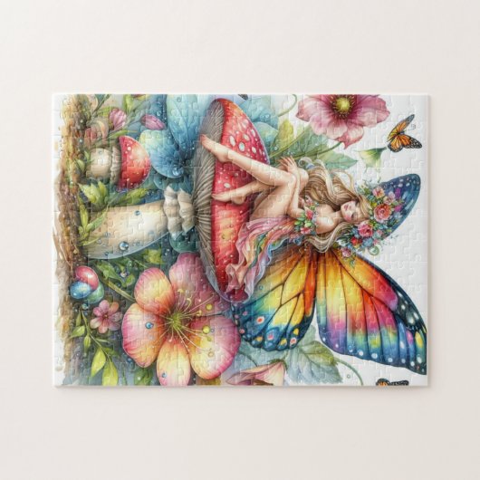 Sprookjespuzzel met sprookjeskleuren puzzel legpuzzel (Horizontaal)