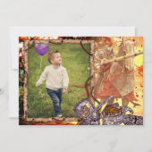 Sprookjesridder op paardenfoto verjaardag kaart (Voorkant)