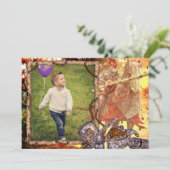 Sprookjesridder op paardenfoto verjaardag kaart (Staand voorkant)