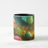 Sprookjesring van paddenstoelen op Classic Mok (Midden)