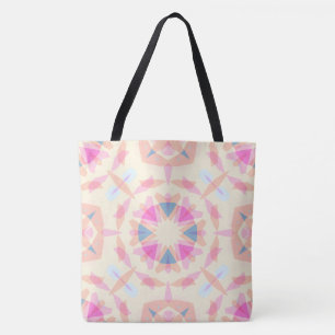 Sprookjesroze Blauw Sterpatroon Dopamine Decor Tote Bag
