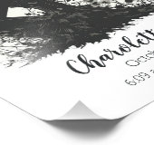 Sprookjessilhouet | Poster geboortestatistieken (Hoek)