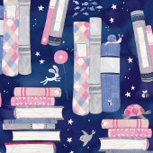 Sprookjesstapel blauwe boeken cadeaupapier