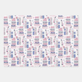 Sprookjesstapel boeken Set van drie Inpakpapier Vel (Voorkant)