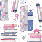 Sprookjesstapel witte boeken cadeaupapier