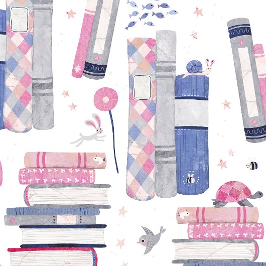 Sprookjesstapel witte boeken cadeaupapier