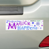Sprookjessticker - magie gebeurt... bumpersticker (Op auto)