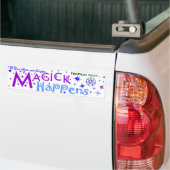 Sprookjessticker - magie gebeurt... bumpersticker (Op Truck)