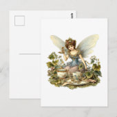 Sprookjestheepartij vintage briefkaart (Voorkant / Achterkant)