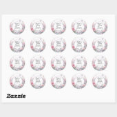 Sprookjestuin Baby Shower Ronde Sticker (Vel)