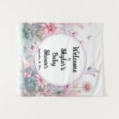 Sprookjestuin Baby Shower Welkom Backdrop Wandkleed (Voorkant (horizontaal))