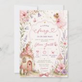 Sprookjestuin Bloemengirls Baby Shower Kaart (Voorkant)