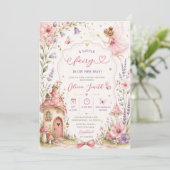 Sprookjestuin Bloemengirls Baby Shower Kaart (Staand voorkant)