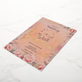 Sprookjestuin Glitter Bruiloft Uitnodiging (Gedraaid)