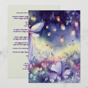 Sprookjestuin: Mystieke Fee, Een Baby Shower Kaart